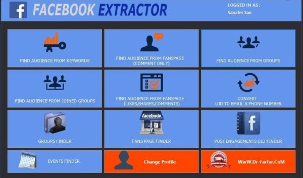 Facebook Data Extractor