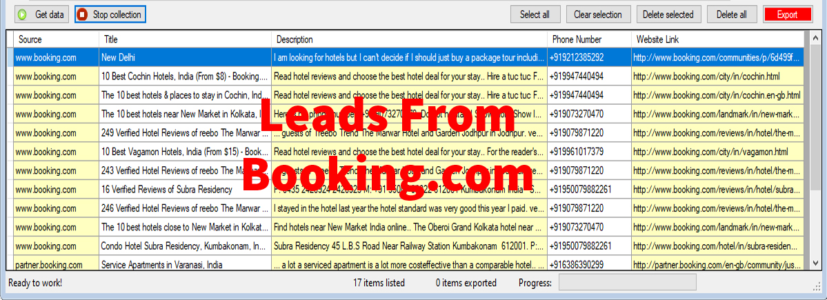 Leads From Booking-com