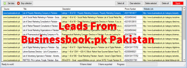 Leads From BusinessBook-pk Pakistan