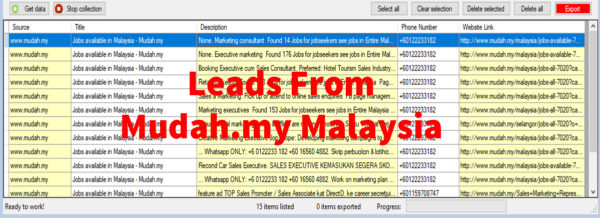 Leads From Mudah-com Malaysia