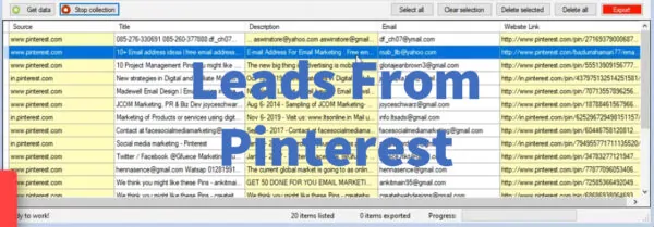 Leads From Pinterest