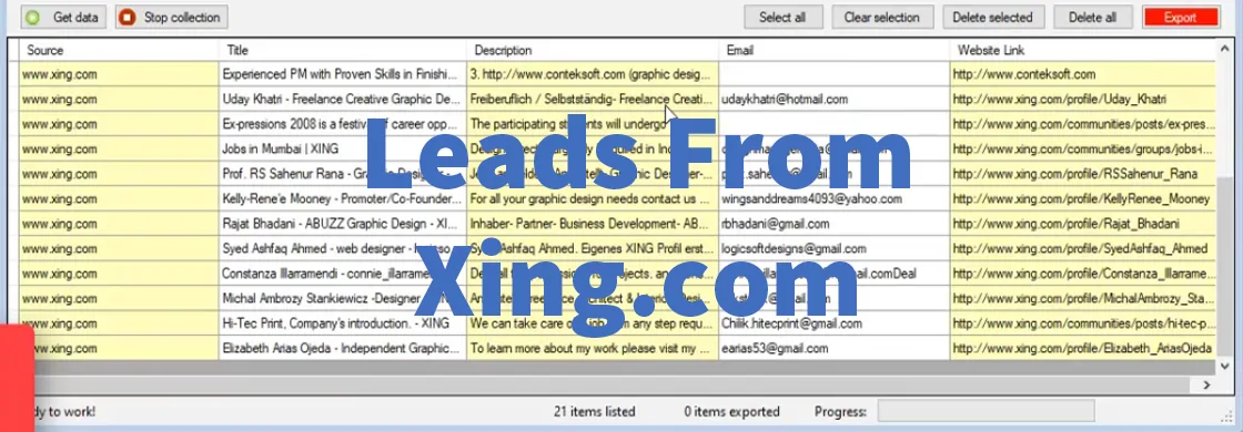 Leads From Xing