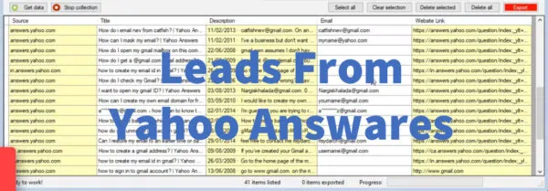 Leads From Yahoo Answares