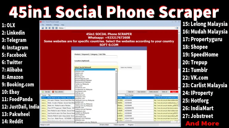 14in1 social email extractor